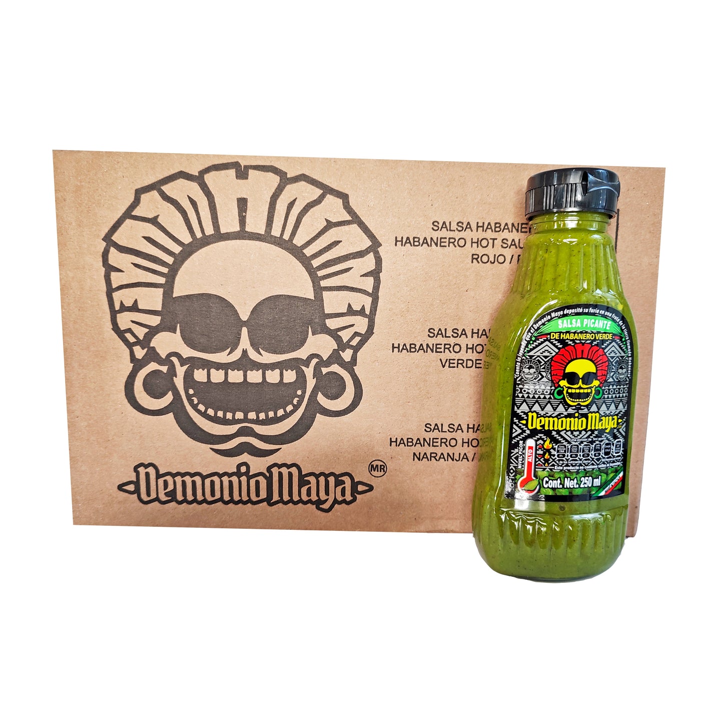 6 Salsas Habanero Verde - Demonio Maya