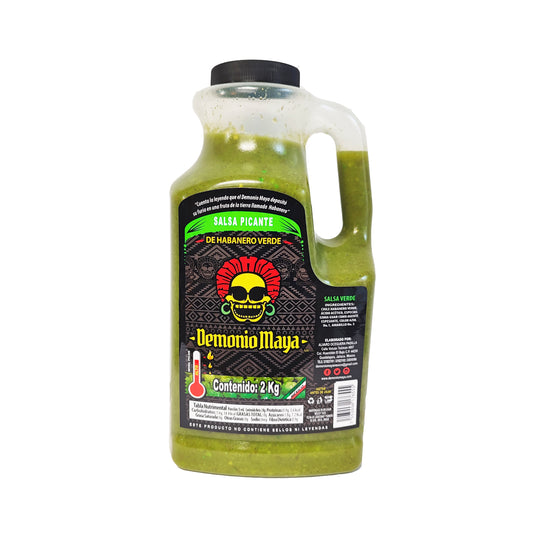 Salsa Demonio Maya Habanero Verde 2 kg